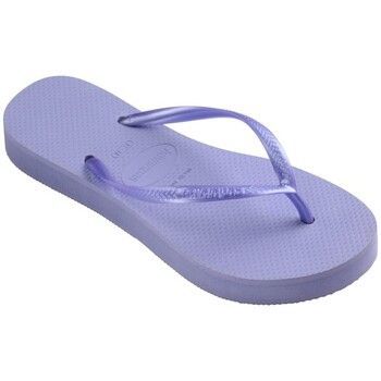 SLIM FLATFORM  women's Flip flops / Sandals (Shoes) in Purple
