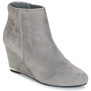 NOEMIE  women's Low Ankle Boots in Grey. Sizes available:6.5