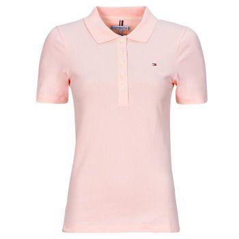 1985 SLIM PIQUE POLO SS  women's Polo shirt in Pink
