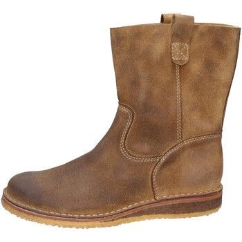 EY755  women's Low Ankle Boots in Brown