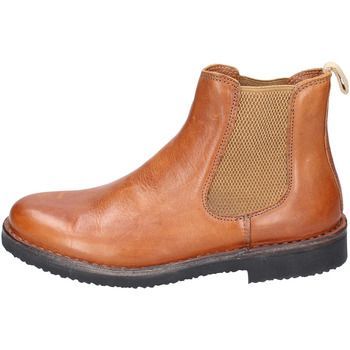 EY763  women's Low Ankle Boots in Brown