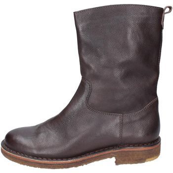 EY795  women's Low Ankle Boots in Brown