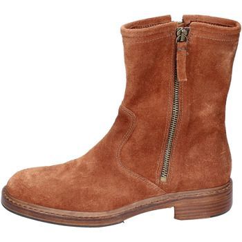 EY799  women's Low Ankle Boots in Brown