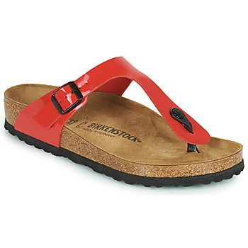 GIZEH  women's Flip flops / Sandals (Shoes) in Red. Sizes available:3.5,4.5,5,5.5,7,2.5
