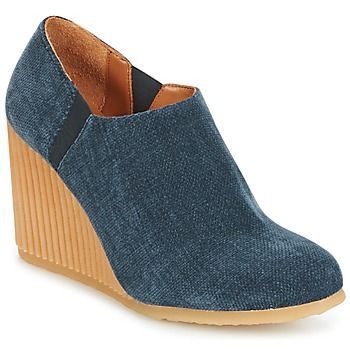 VIENA  women's Low Boots in Blue. Sizes available:3.5,4