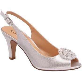 Elodie Womens Sling Back Court Shoes  women's Sandals in Silver. Sizes available:4,7