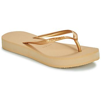 FLATFORM  women's Flip flops / Sandals (Shoes) in Gold