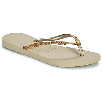 SLIM GLITTER II  women's Flip flops / Sandals (Shoes) in Gold