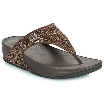 Lulu Glitter Toe-Thongs  women's Flip flops / Sandals (Shoes) in Brown