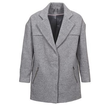 ADELI  women's Coat in Grey. Sizes available:UK 8,UK 12