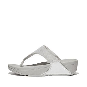 LULU SHIMMERLUX TOE - POST SANDALS  women's Flip flops / Sandals (Shoes) in Silver