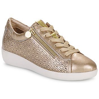 PASEO IV 29 LAMINATED LTH  women's Shoes (Trainers) in Gold