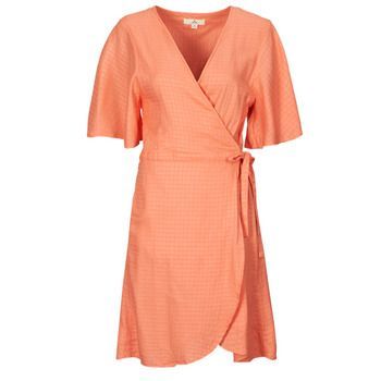 IBIZA WRAP DRESS  women's Dress in Orange
