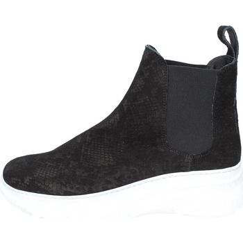 EY985  women's Low Ankle Boots in Black
