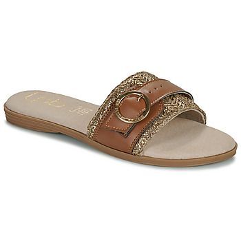 INDE  women's Mules / Casual Shoes in Gold