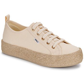 ONLIDA-1 LACE UP ESPADRILLE SNEAKER  women's Shoes (Trainers) in Beige
