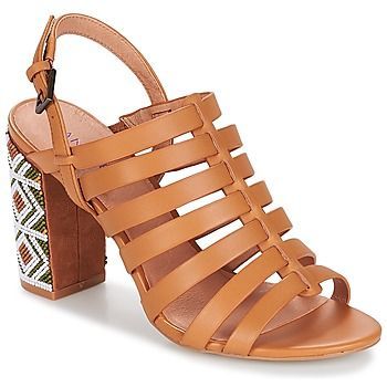 DJEMBE  women's Sandals in Brown. Sizes available:3.5,6.5,7.5