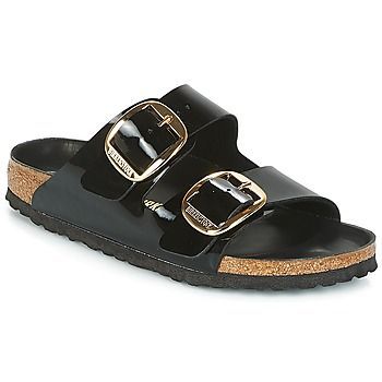 ARIZONA BIG BUCKLE  women's Mules / Casual Shoes in Black. Sizes available:3.5,4.5,7.5