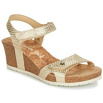 JULIA  women's Sandals in Gold. Sizes available:3.5,5,7