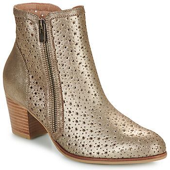 GLORIE  women's Low Ankle Boots in Gold