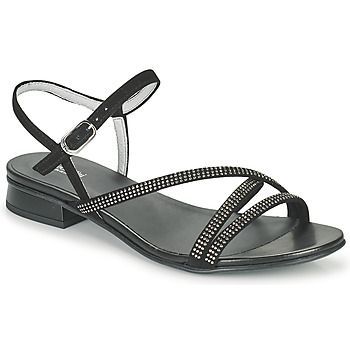 TEDDY  women's Sandals in Black. Sizes available:3.5,4,5,6.5,7.5,2.5