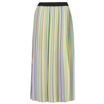stripe pleated skirt  women's Skirt in Multicolour