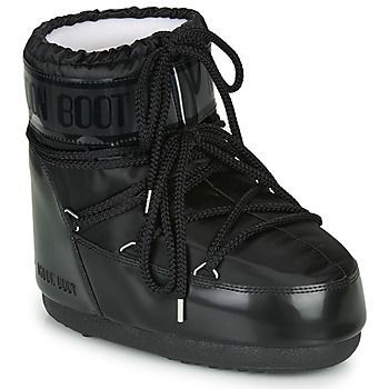 MOON BOOT CLASSIC LOW GLANCE  women's Snow boots in Black. Sizes available:3 / 5,6 / 7