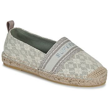 Canvas Espadrille Overlay Shoe  women's Espadrilles / Casual Shoes in Beige