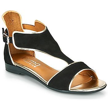 POLIBO  women's Sandals in Black. Sizes available:3.5,4