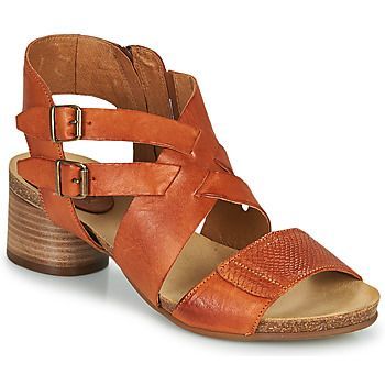 ERVA  women's Sandals in Orange. Sizes available:3.5,4,5,6,6.5,7.5