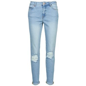 KIM  women's Skinny Jeans in Blue. Sizes available:US 26 / 32