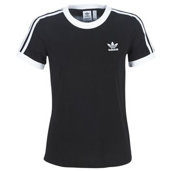 3 STR TEE  women's T shirt in Black. Sizes available:UK 6,UK S,UK M,UK L