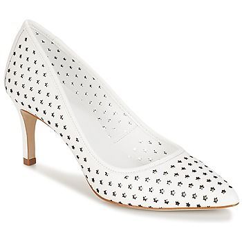 LOUNA  women's Court Shoes in White. Sizes available:3.5