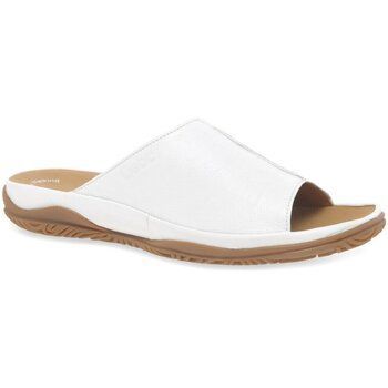 Idol Leather Wide Fit Casual Womens Mules  women's Mules / Casual Shoes in White. Sizes available:4