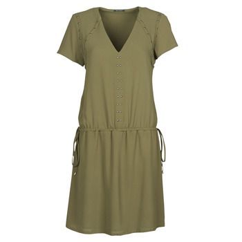 BR30015  women's Dress in Kaki. Sizes available:UK 6,UK 10,UK 12