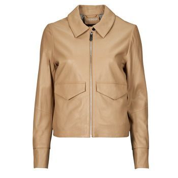 DARLA  women's Leather jacket in Brown