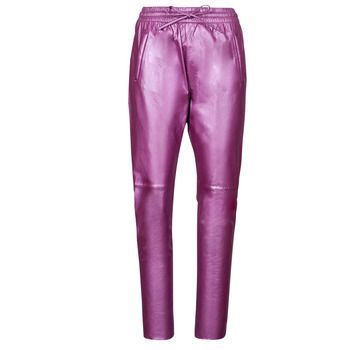 GIFT METAL  women's Trousers in Purple