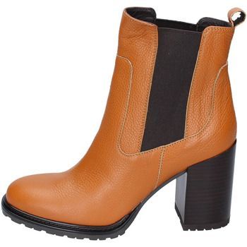 EX145  women's Low Ankle Boots in Brown