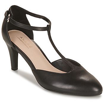 FALBALA  women's Court Shoes in Black. Sizes available:3.5,4,5,6,6.5