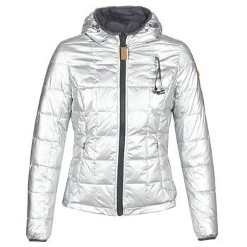 NICKI  women's Jacket in Silver. Sizes available:S,M,XS