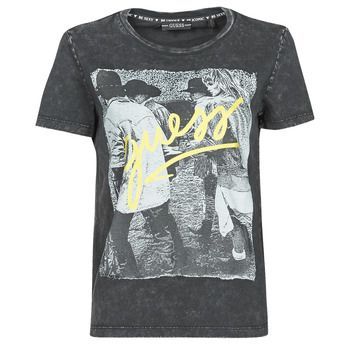 SS CN PAULA TEE  women's T shirt in Black. Sizes available:S,M,XL,XS
