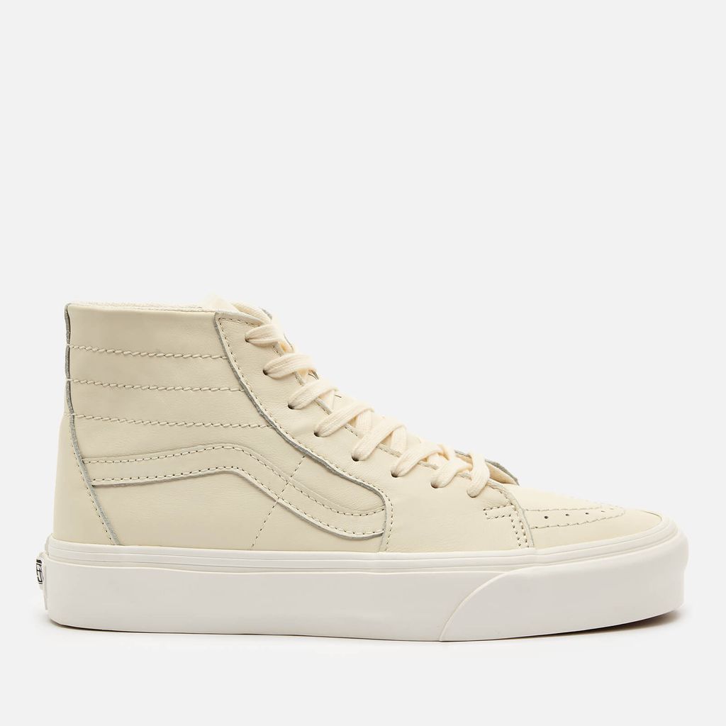 Women's Sk8-Hi Tapered Leather Trainers - Marshmallow/Snow White - UK 8