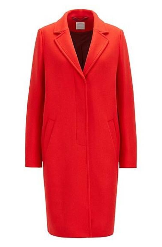 Heavyweight coat in a wool blend with cashmere