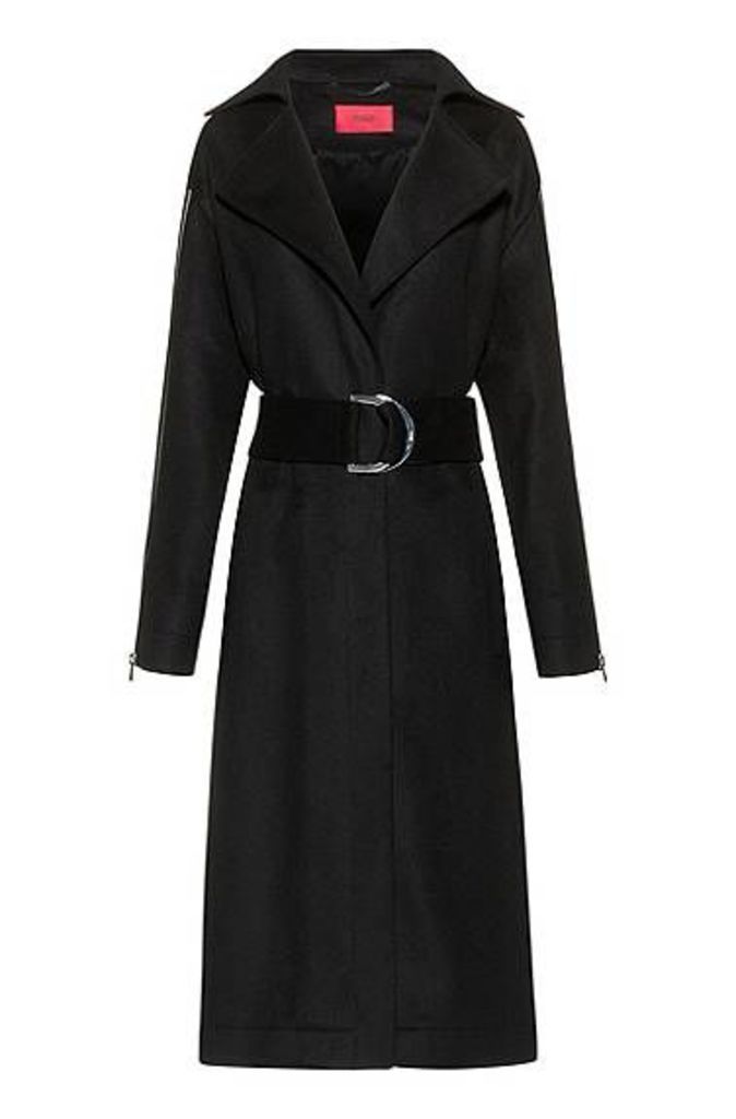 Oversized-fit coat in a wool blend