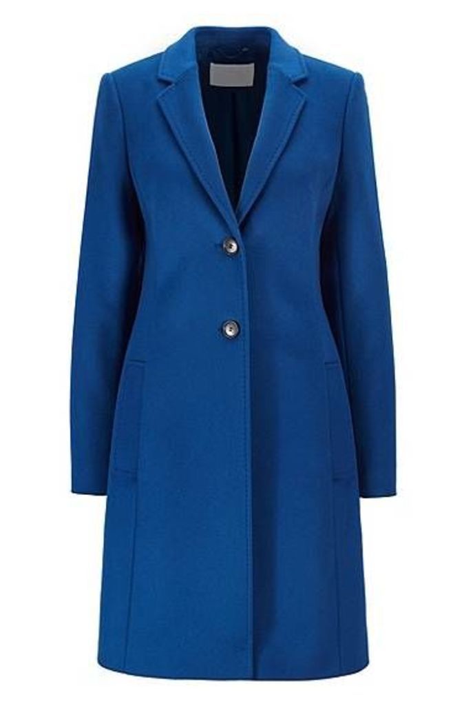 Regular-fit wool and cashmere coat