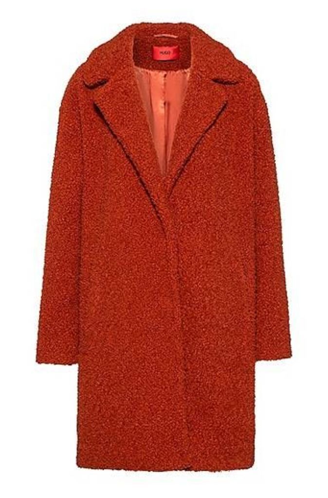 Regular-fit coat with press-stud closure