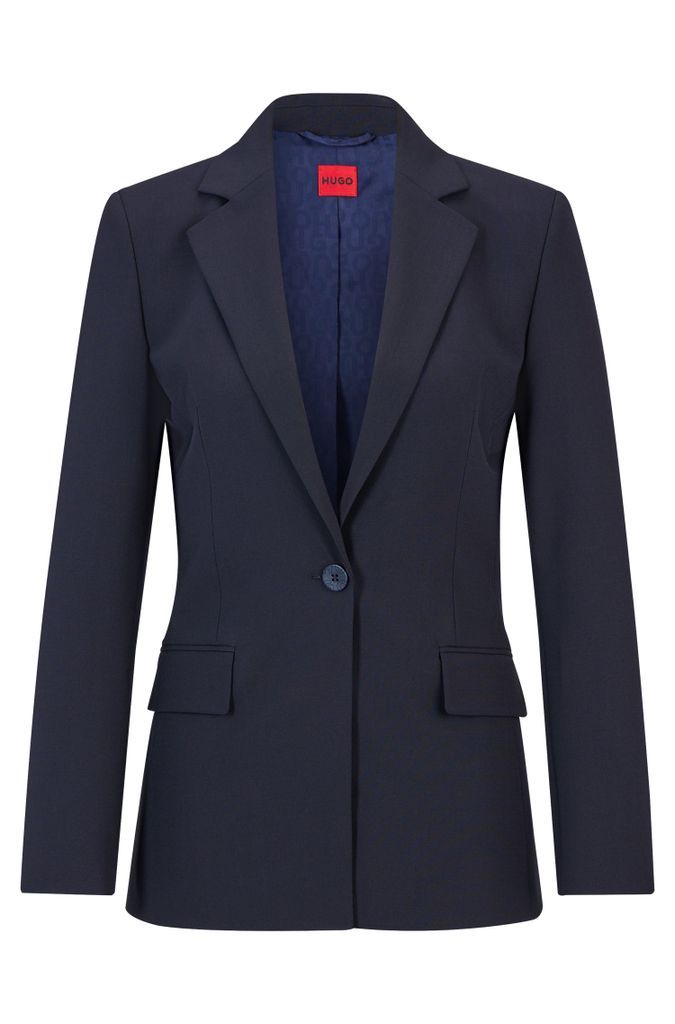 Regular-fit jacket in stretch fabric