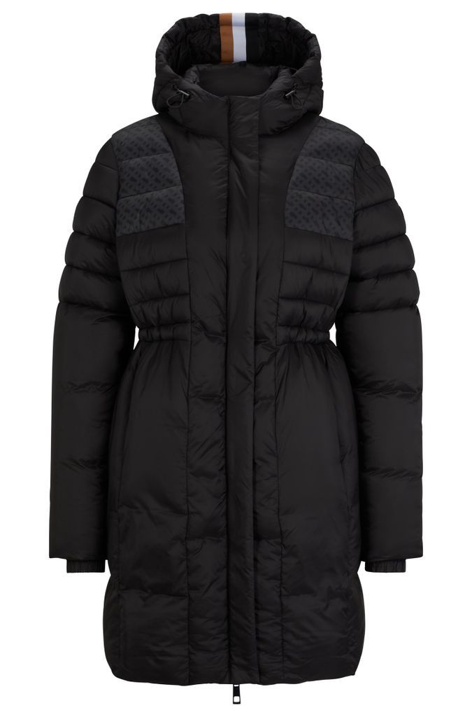 Equestrian padded parka jacket with signature details