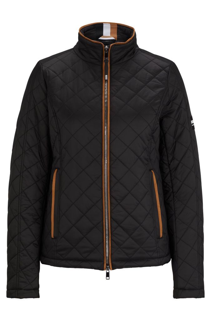 Equestrian padded jacket with signature detailing and logo