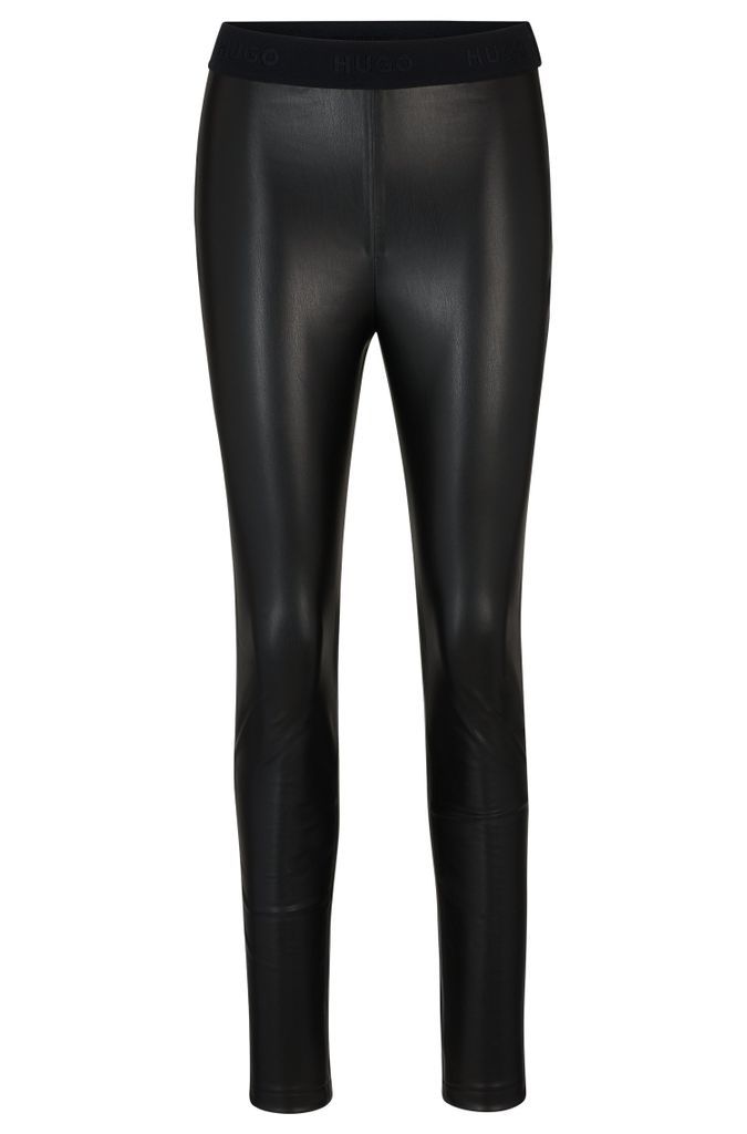 Extra-slim-fit trousers in faux leather